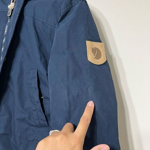 Fjallraven Navy Blue Long Jacket XS Women - Picture 2 of 11